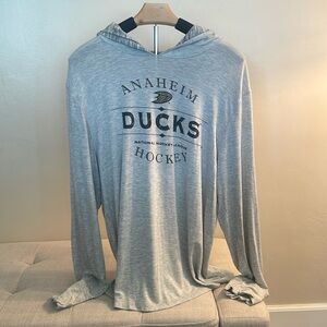 Anaheim Ducks Long Sleeve Tee with Hood